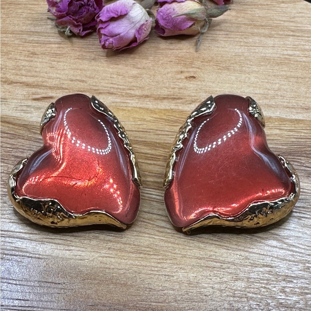 Oversize heart earrings (NEW)